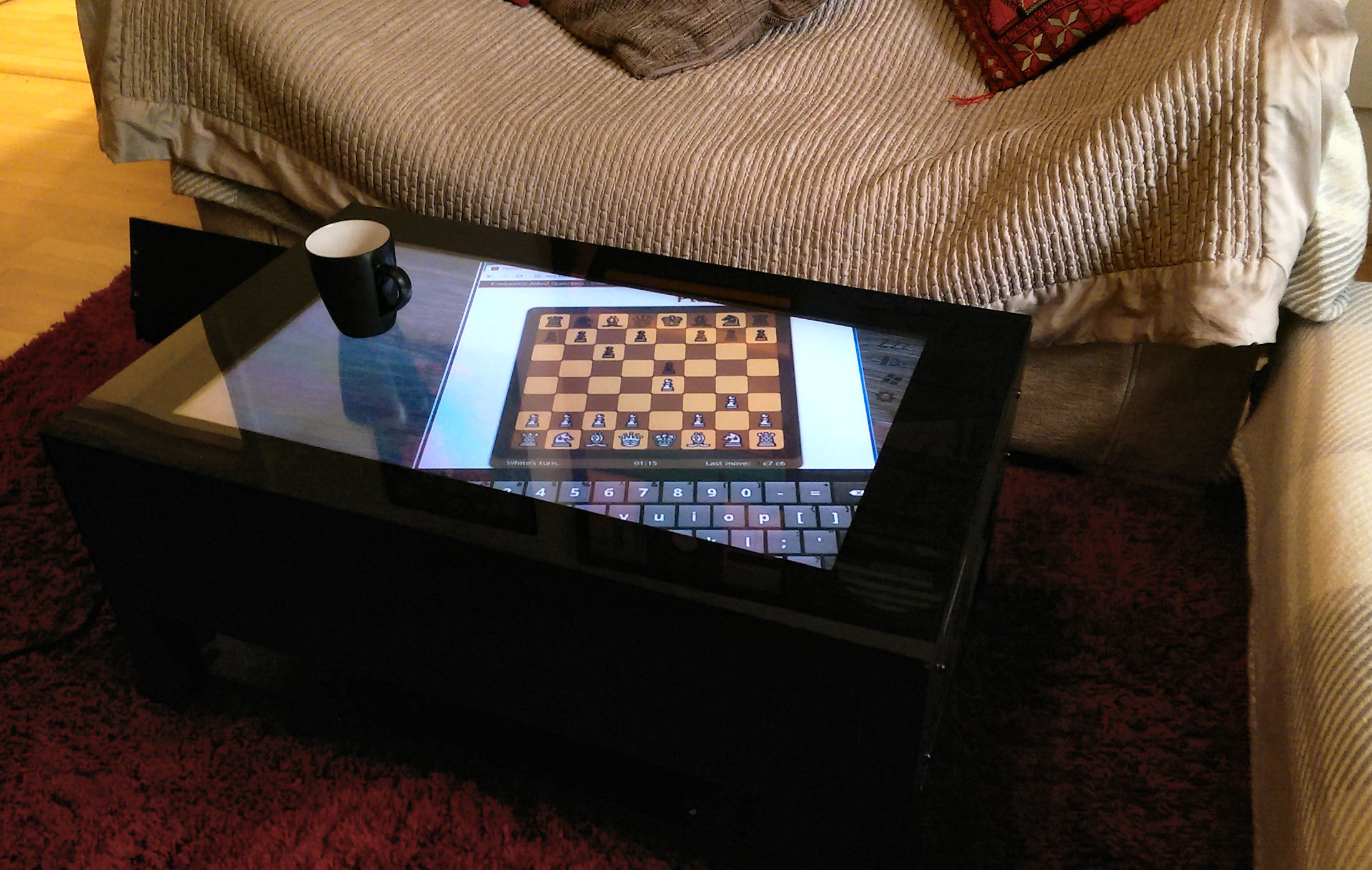 Jigabyte touch screen coffee table 11