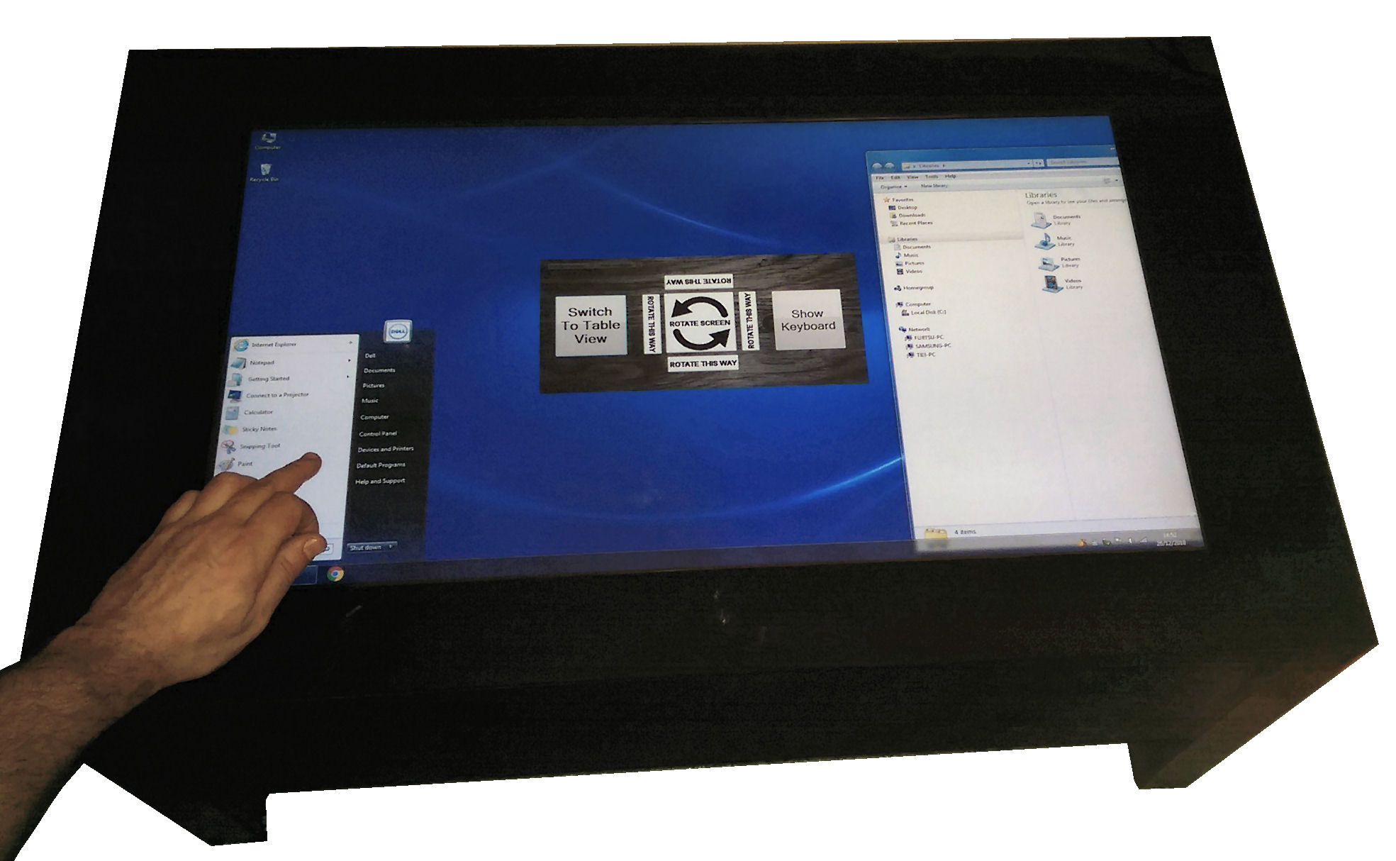 touch screen table 9